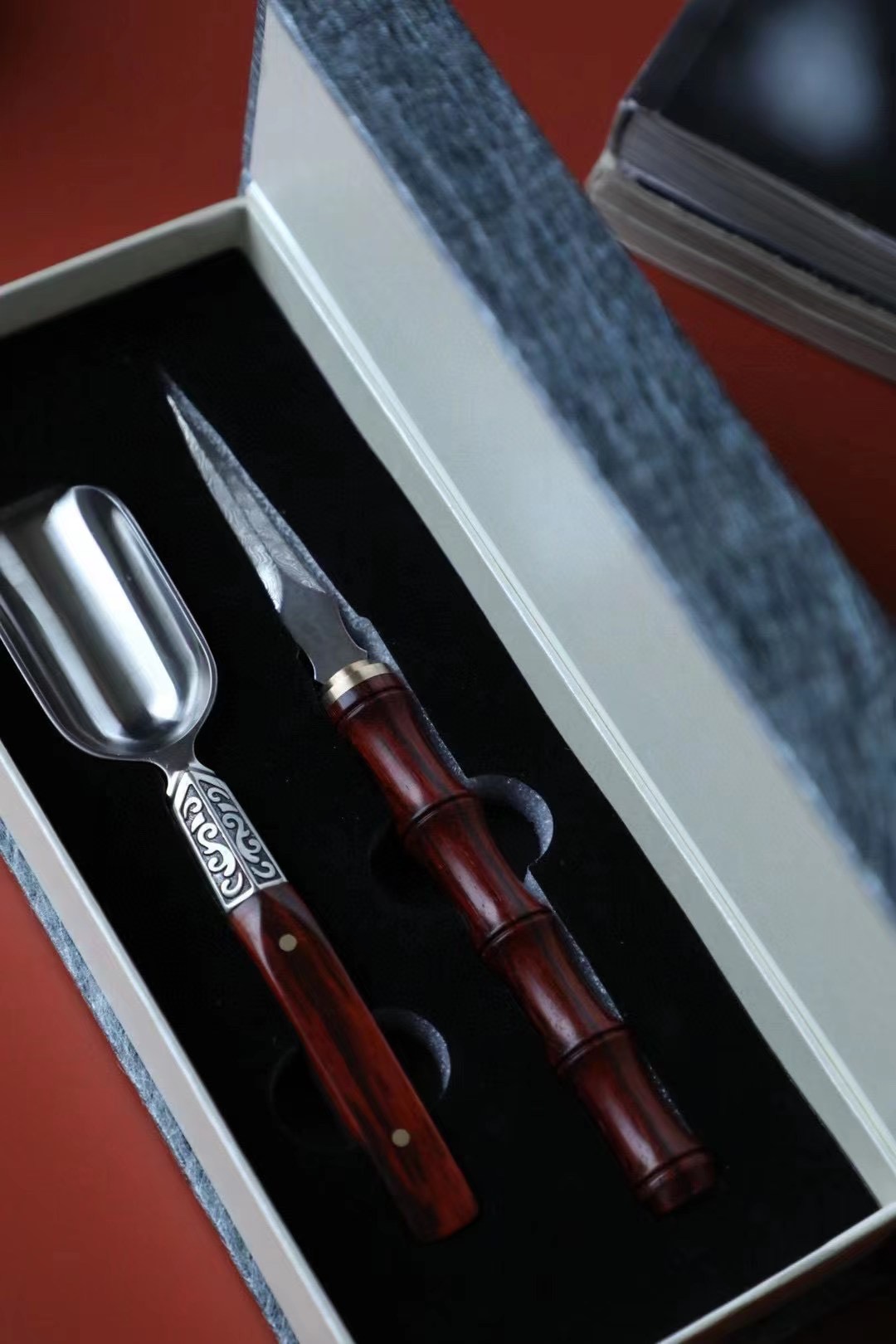  茶勺｜茶刀(印度小叶紫檀)