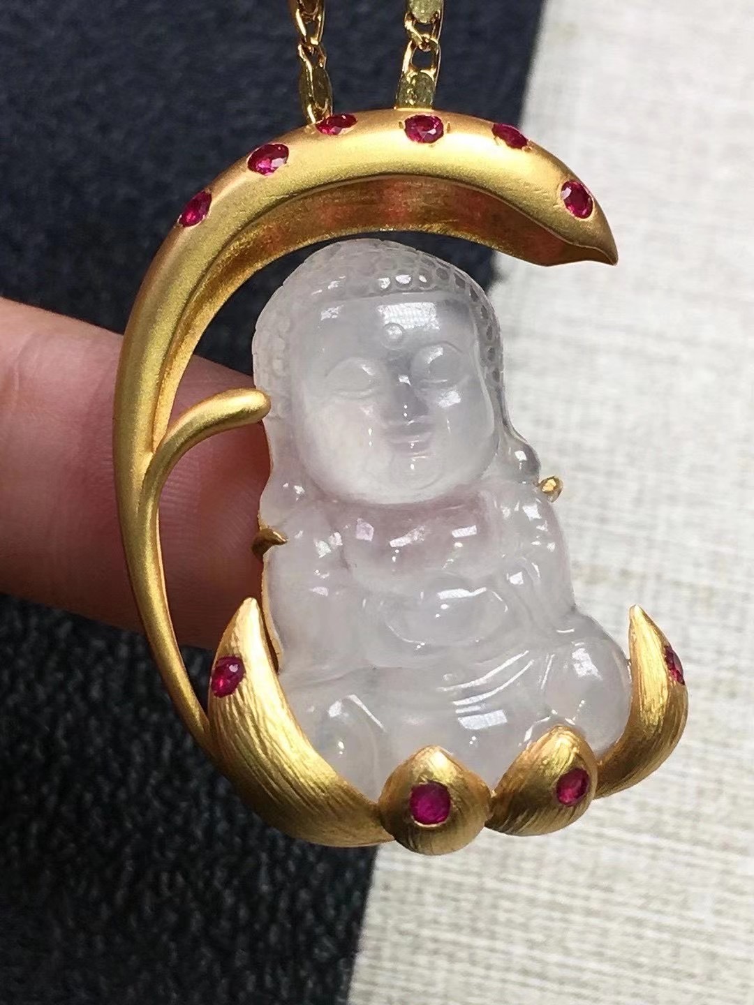 镶金冰种宝宝佛