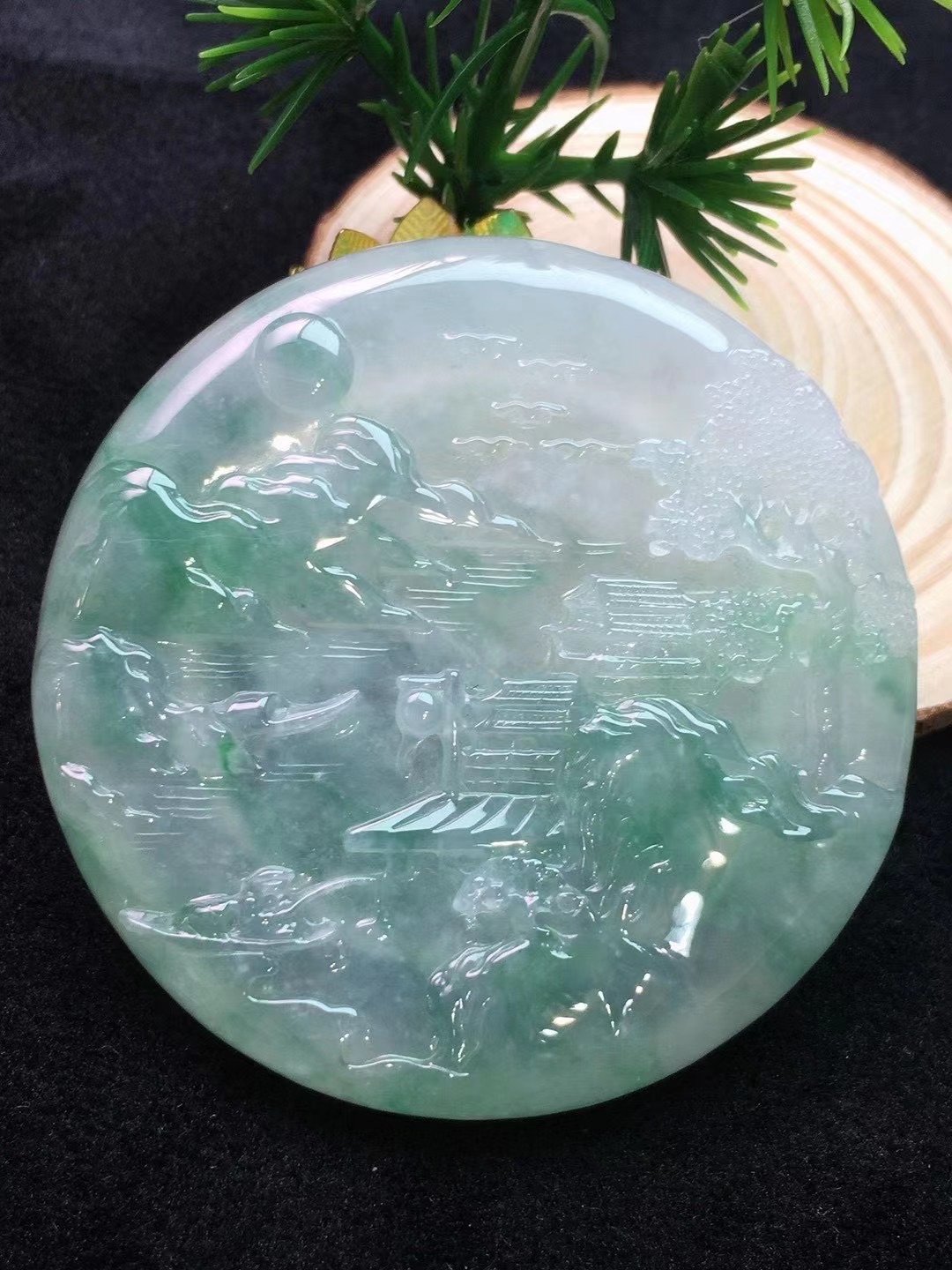 冰种山水牌