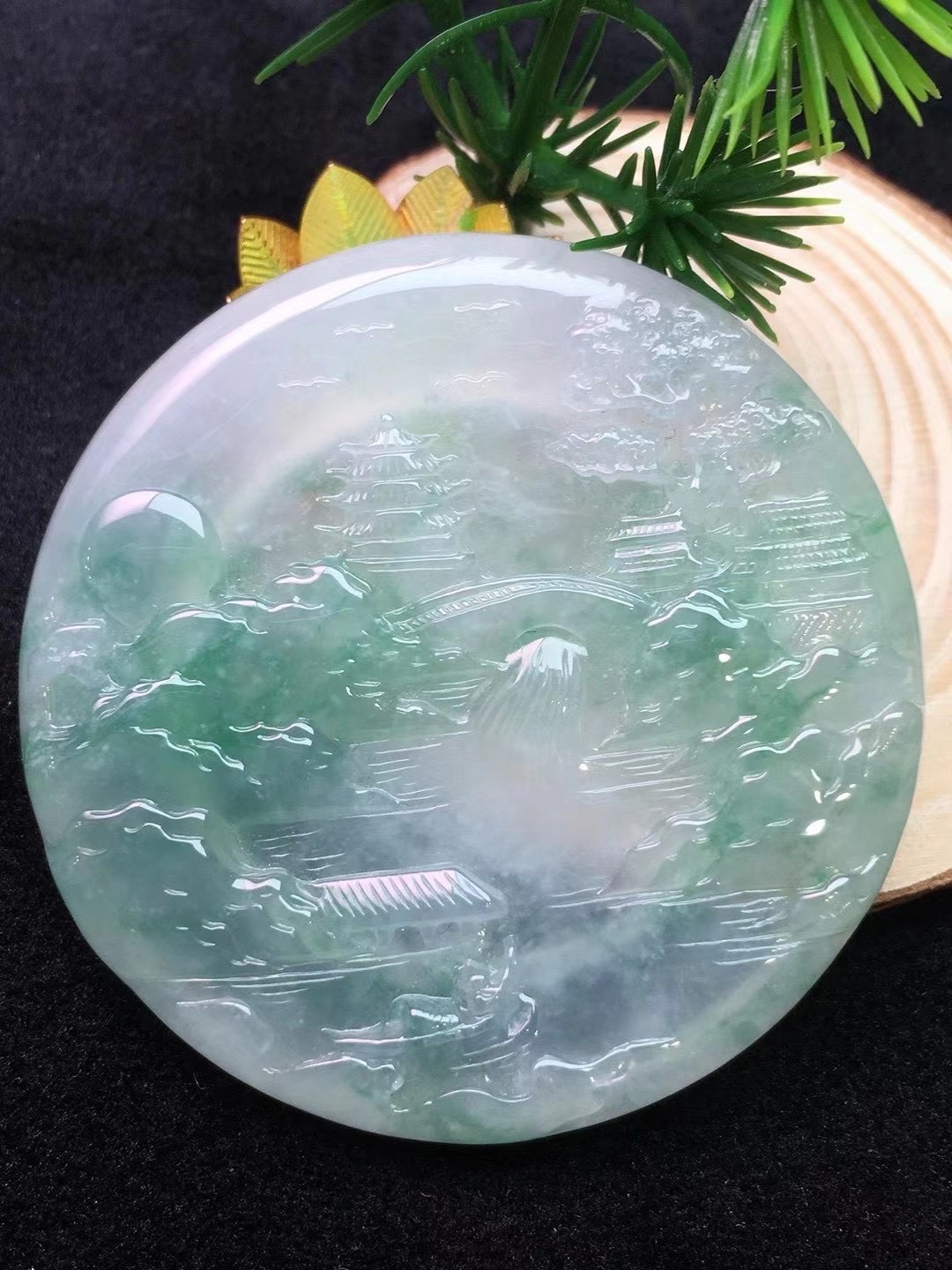 冰种山水牌