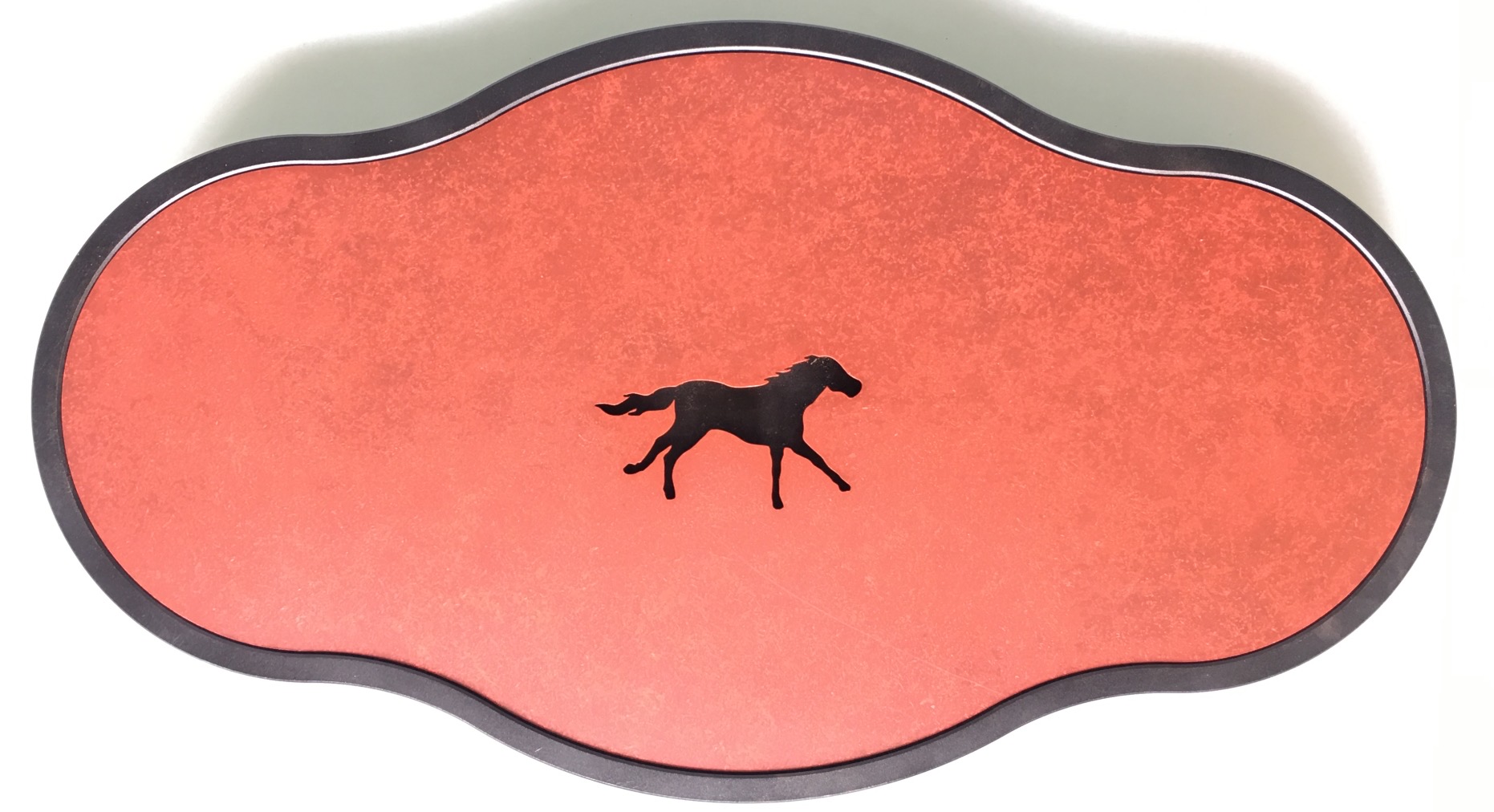 马不停蹄如意-铜茶盘