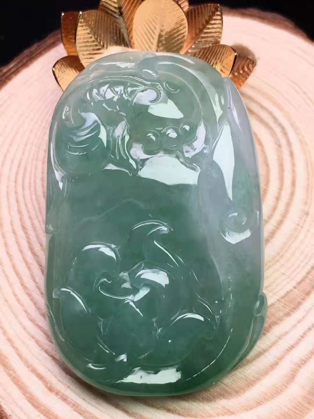 冰种果绿年年有余