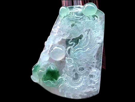 冰飘绿花龙牌
