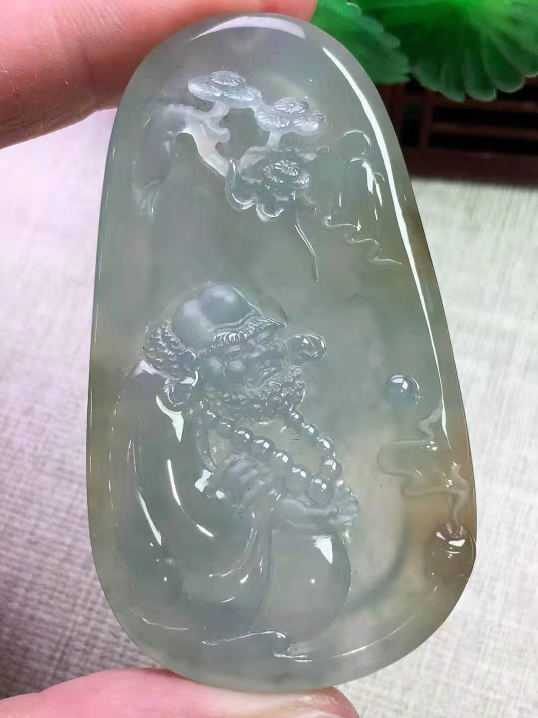 冰飘黄翡达摩祖师