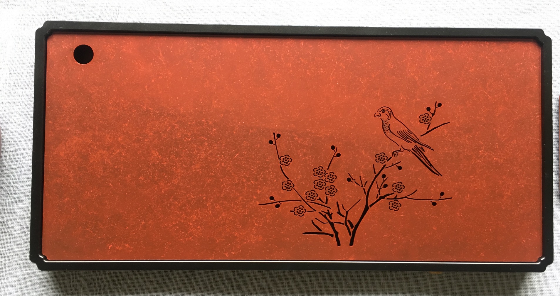 铜茶盘 | 枝头春意