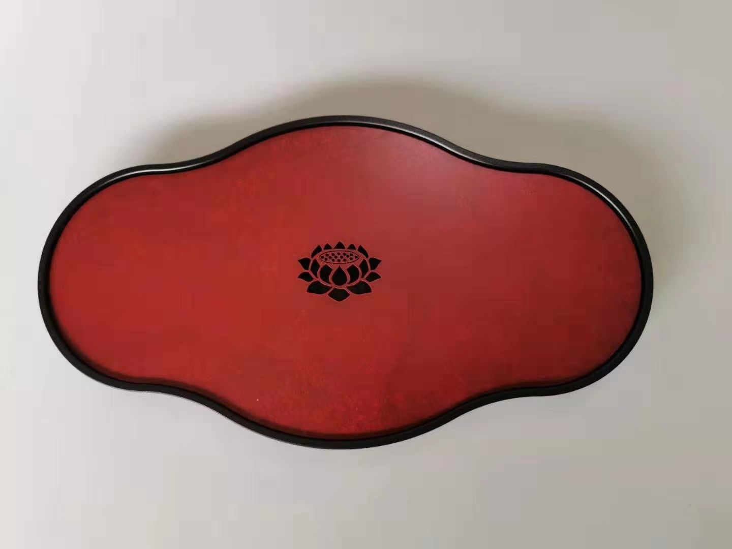 荷花如意-铜茶盘