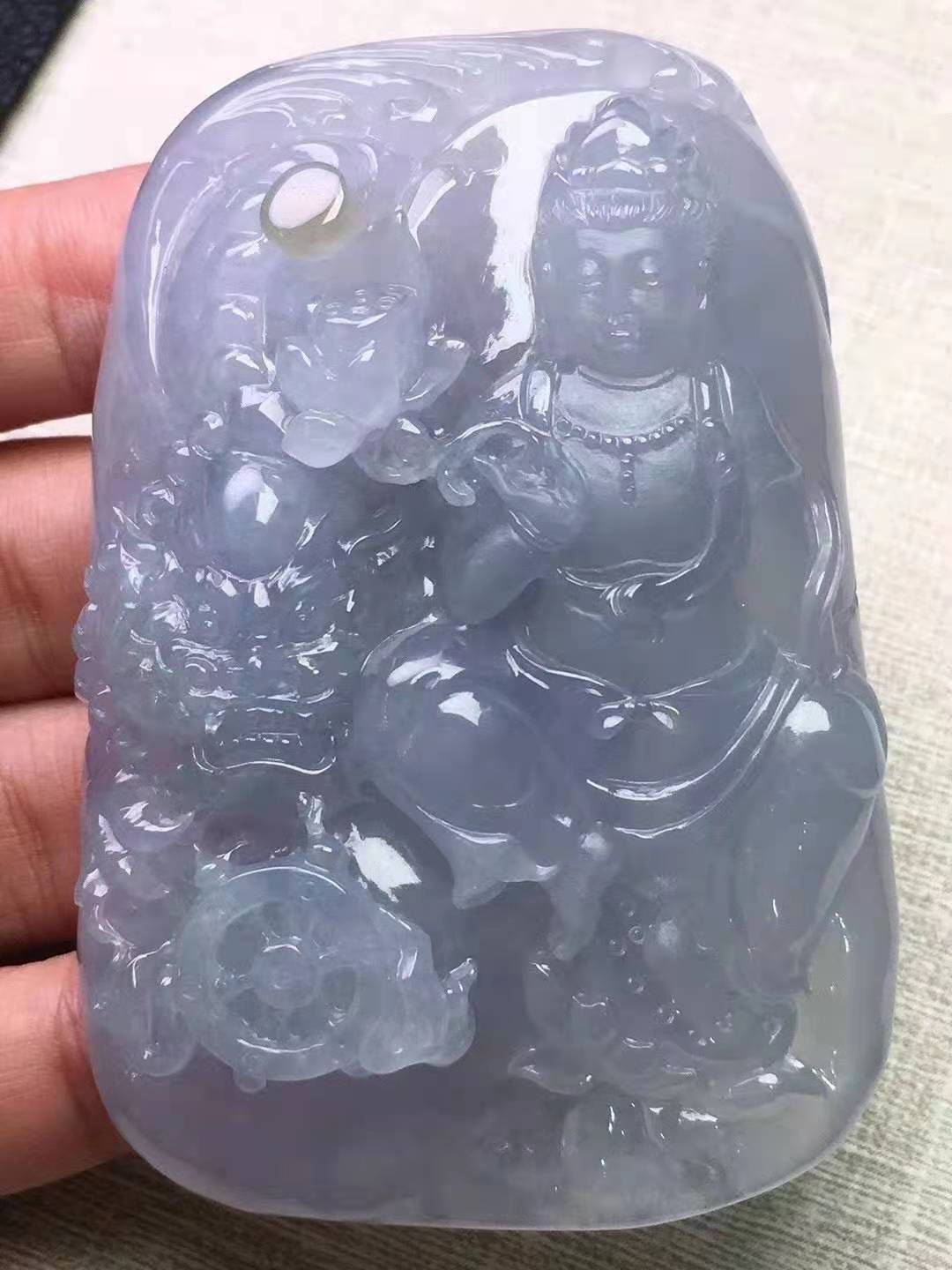冰紫祥龙观音
