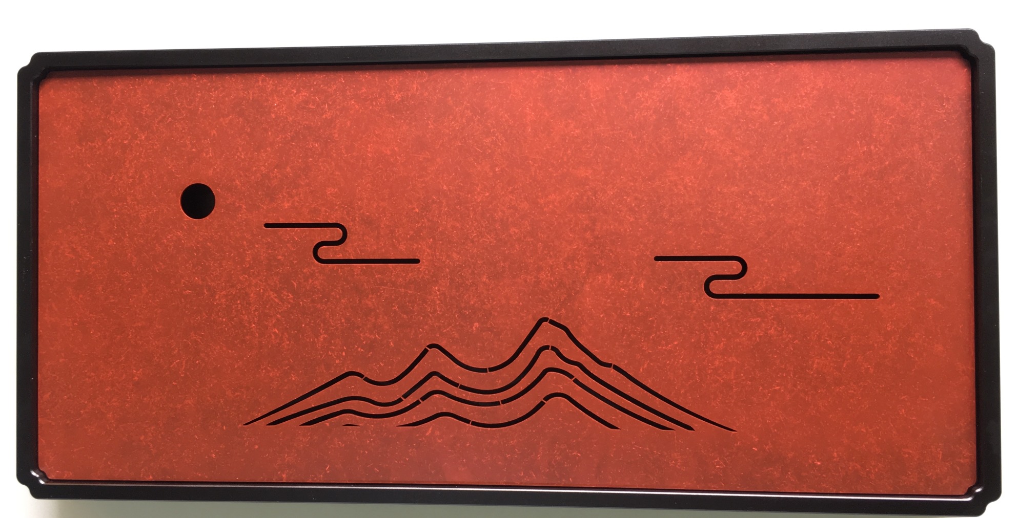 山在云间-铜茶盘