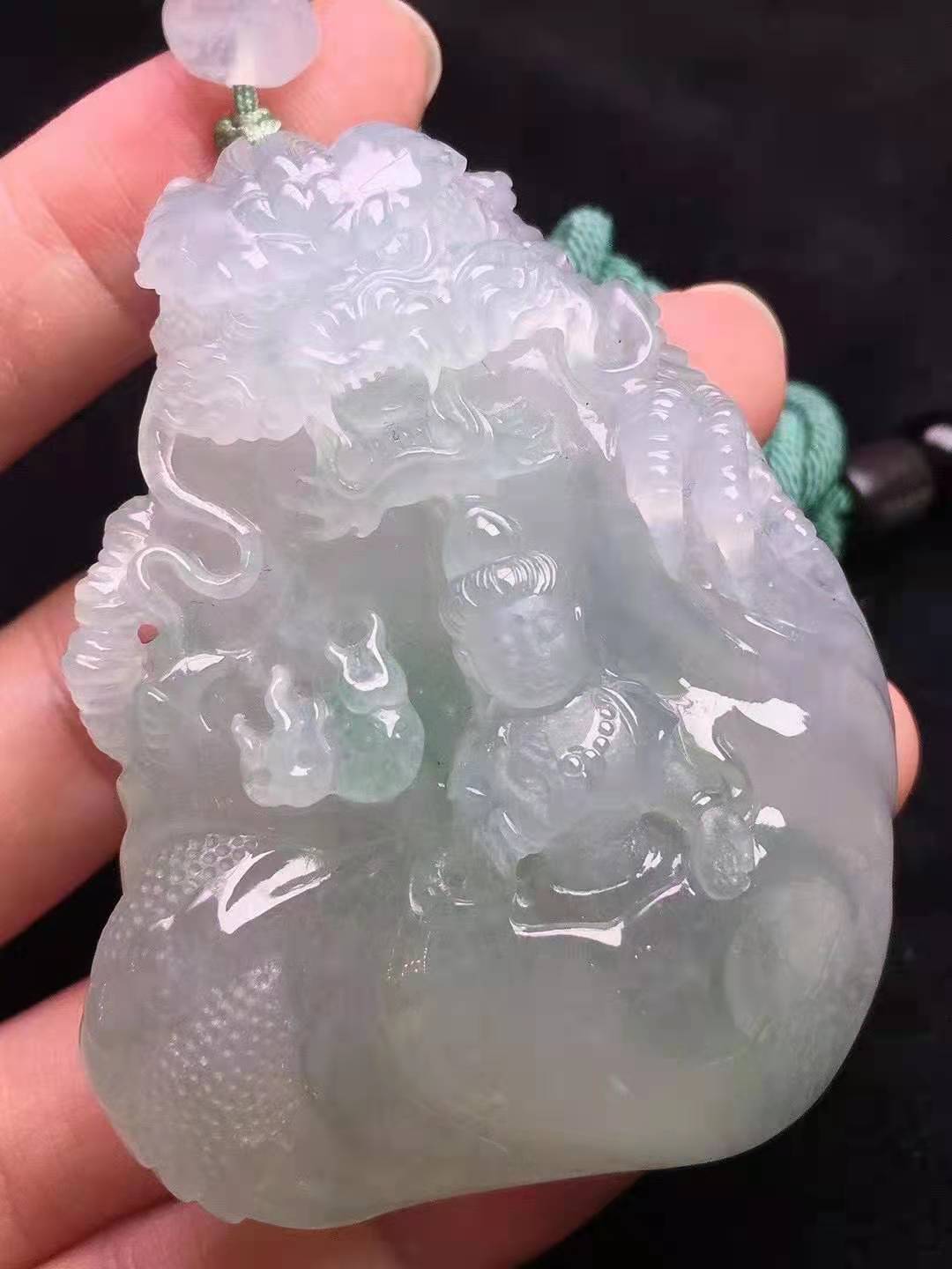 冰种底色降龙观音