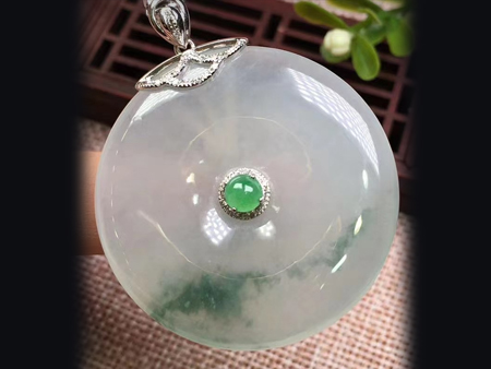 冰飘花平安扣