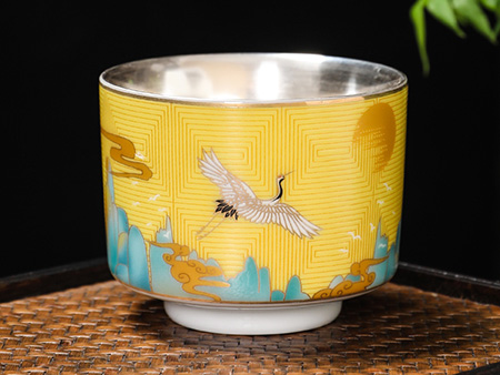 友鹤国风套杯（银）-黄