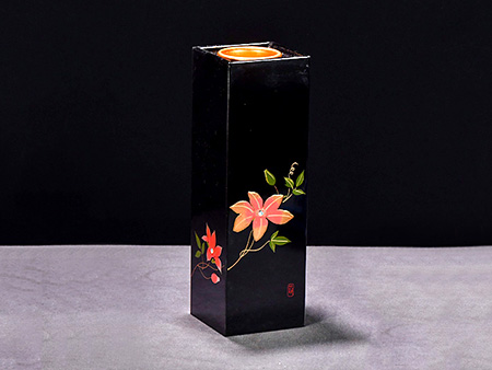 大漆花插