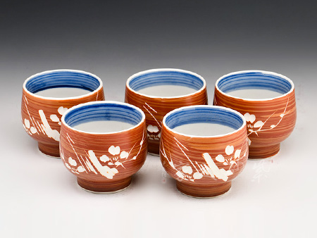 真山窑 真山作 煎茶套杯